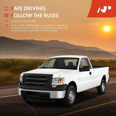 مفتاح متعدد الوظائف لإشارة الانعطاف A-Premium متوافق مع 2011 2012 2013 Ford F-150 F150، F250/350/450/550 Super Duty، SW-6874، BC3Z-13K359-BA مفتاح تعتيم المصباح الأمامي in Saudi Arabia