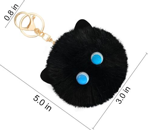 Ikacvb Cute Keychains For Women Teen Girls Plush Keychain Charms Backpack Accessories Birthday Christmas in Saudi Arabia