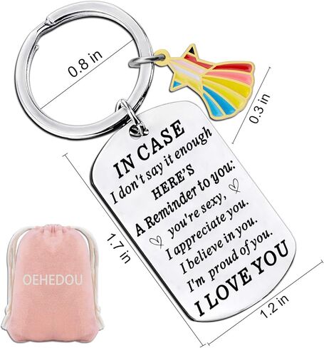 OEHEDOU هدايا عيد الحب لزوجتها صديقة عيد الحب هدايا عيد الحب هدايا سلسلة المفاتيح الذكرى السنوية لأزواجها هدايا عيد ميلاد أفضل هدايا عيد الحب للزوجة هدايا من الزوج in Kuwait