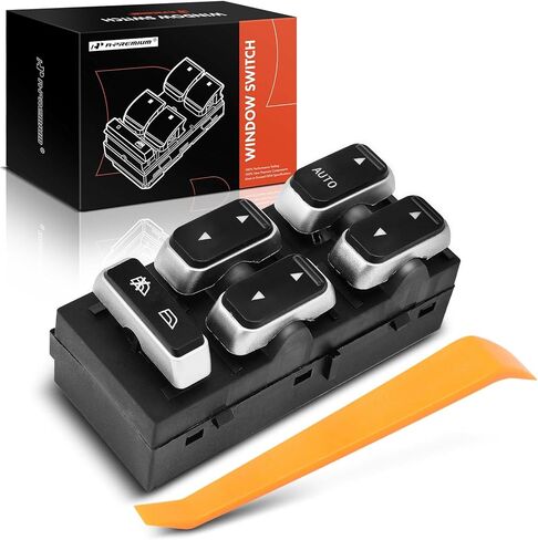 A-Premium Front Left Driver Side Master Power Window Switch Compatible with Lincoln Town Car 2003 2004 2005 2006 2007 2008, Sedan, Replace# 5W1Z-14529-BA, 3W1Z14529BA in Saudi Arabia