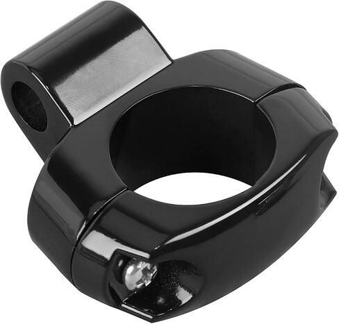 Motorcycle 1" Black Handlebar Universal Mirror Mount Holder Clamp Adaptor for Harley Touring Electra Road Street Glide Dyna in Kuwait