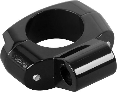 Motorcycle 1" Black Handlebar Universal Mirror Mount Holder Clamp Adaptor for Harley Touring Electra Road Street Glide Dyna in Kuwait