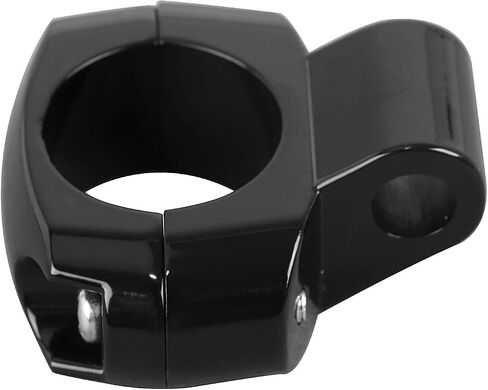 Motorcycle 1" Black Handlebar Universal Mirror Mount Holder Clamp Adaptor for Harley Touring Electra Road Street Glide Dyna in Kuwait