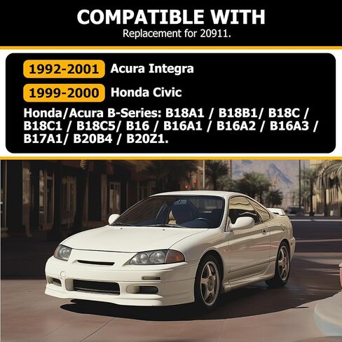 KUAFU Oil Pan 4 qt Steel B18c B18b B18a متوافق مع محركات 1992-2001 1.8L Honda Civic Acura Integra Oil Pan 4 Quart استبدال لـ 20911 in Saudi Arabia