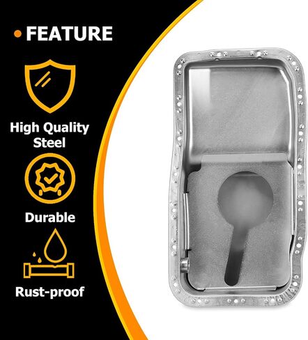 KUAFU Oil Pan 4 qt Steel B18c B18b B18a متوافق مع محركات 1992-2001 1.8L Honda Civic Acura Integra Oil Pan 4 Quart استبدال لـ 20911 in Saudi Arabia