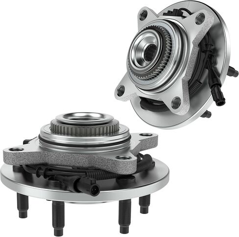 2 قطعة 515079 (نماذج 4WD فقط) مجموعة محمل محور العجلة الأمامية 6 العروات ث/ABS متوافق مع 2004-2008 Ford F150/ 2003-2006 لينكولن نافيجيتور in Kuwait