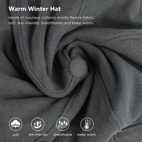 GADIEMKENSD Fleece Running Hat - Reflective Winter Hat Unisex in Saudi Arabia