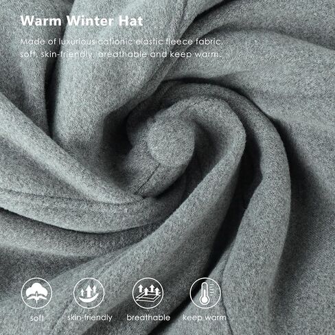 GADIEMKENSD Fleece Running Hat - Reflective Winter Hat Unisex in Saudi Arabia