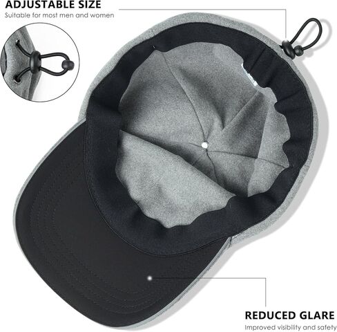 GADIEMKENSD Fleece Running Hat - Reflective Winter Hat Unisex in Saudi Arabia