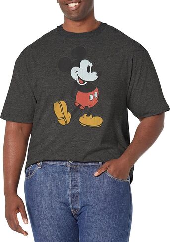 Disney Big & Tall Classic Mickey Men's Tops Short Sleeve Tee Shirt in Saudi Arabia
