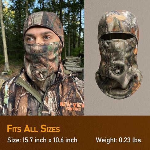 Camo Balaclava Hunting Face Mask Winter- Lightweight, Warm, for Men & Women Hunters in Saudi Arabia