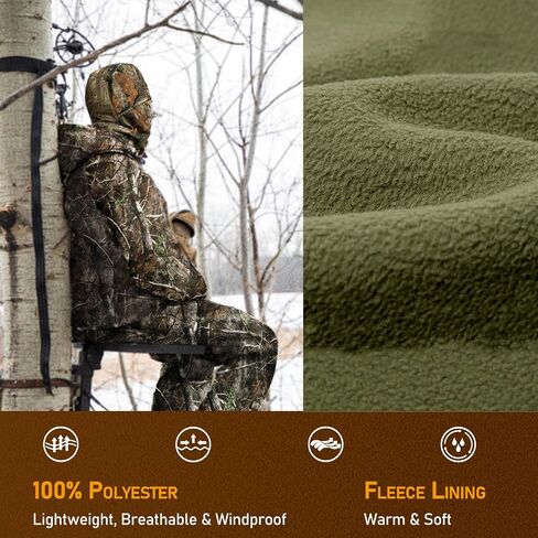 Camo Balaclava Hunting Face Mask Winter- Lightweight, Warm, for Men & Women Hunters in Saudi Arabia