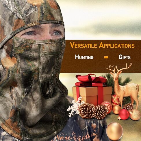 Camo Balaclava Hunting Face Mask Winter- Lightweight, Warm, for Men & Women Hunters in Saudi Arabia