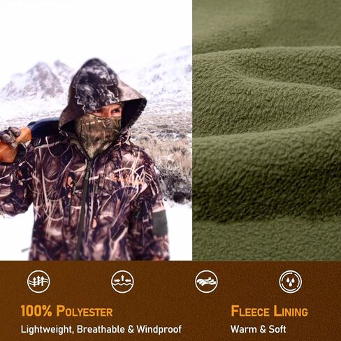 قناع الوجه كامو بالاكلافا للصيد في الشتاء - خفيف الوزن ودافئ للصيادين للرجال والنساء in Kuwait