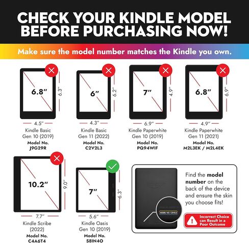 غلاف ملون بتصميم مبتذل لملصق Kindle Skin، غلاف أخضر وكريمي لملصقات Kindle، غلاف كامل من الفينيل الفاخر 3M لتغطية Kindle، ولجلد Kindle Wrap لـ (Kindle (الجيل العاشر، 2019)) in Kuwait