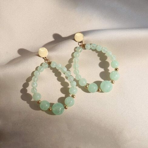 Beaded Earrings for Women Fashion Dangle Hypoallergenic Layer Earrings Drop Dangle Earrings Gifts for Women in Saudi Arabia