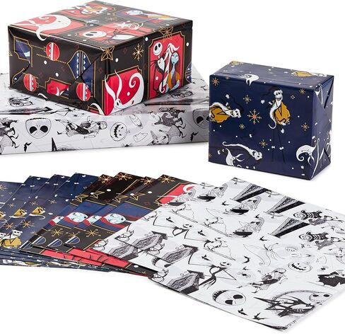Hallmark Disney The Nightmare Before Christmas 13" Large Gift Bag Bundle (3 Bags: Jack Skellington, Zero, Sally, Lock, Shock and Barrel) for Halloween, Christmas, Birthdays in Kuwait