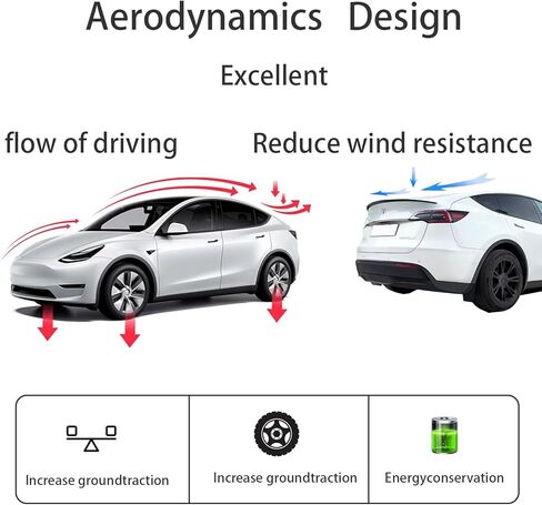 Tesla Model Y Spoiler, 3K Real Carbon Fiber Spoiler Wing Rear Trunk Spoiler Lip Tail Wing for 2020-2024 Tesla Model Y Exterior Accessories (Matte Carbon Fiber) in Kuwait