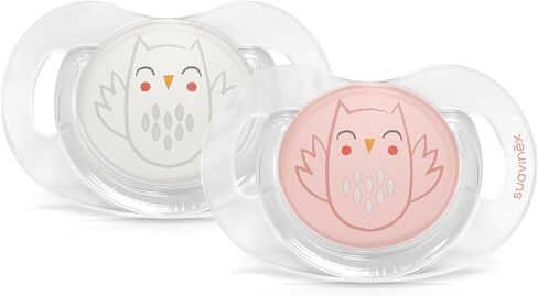 Suavinex Bonhomia SX PRO Physiological Pacifier, Supports Breastfeeding Babies, Pacifiers 0-6 Months, 2 Pack Baby Pacifier, Baby Accessories, (Mint/Beige) in Kuwait