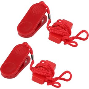 Cyrank Treadmill Magnet Key, 2pcs Running Machine Safety Switch Universal Magnet Security Lock Treadmill Replacement Key for Most Treadmill(14x35mm)