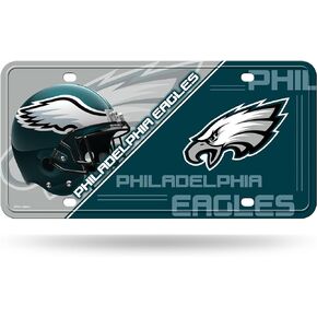 RICO INDUSTRIES NFL Philadelphia Eagles Unisex Philadelphia Eagles License Plate Metalphiladelphia Eagles License Plate Metal, Team Color, One Size (6734527911)