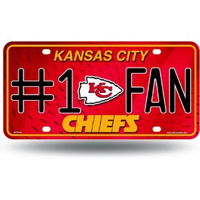 Rico Industries NFL Fan Shop #1 Fan Metal License Plate Tag