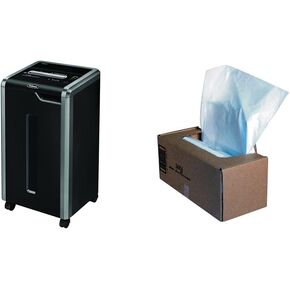 Fellowes Powershred 325Ci Cross-Cut Paper Shredder and Waste Bags Bundle