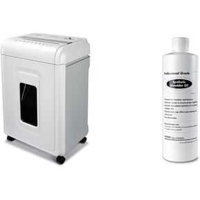 Aurora Heavy Duty Anti-Jam 24-Sheet Crosscut Shredder/40 Min Run Time/ 7-Gallon Pullout Basket & SL16 Professional Grade Synthetic Shredder Oil, 16 Oz Flip-Top Leak Proof Bottle