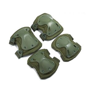 Ever Fairy Tactical Gear Set Combat Knee and Elbow Protective Pads Sets for Army Sports Safety Skate (Black)