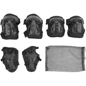 OUKENS Kids/Youth Knee Pads Elbow Pads Wrist Guards Set for 5-16 Years, Child Protective Gear Set for Roller Skates, Cycling, BMX Bike, Skateboard, Scooter Riding Sports