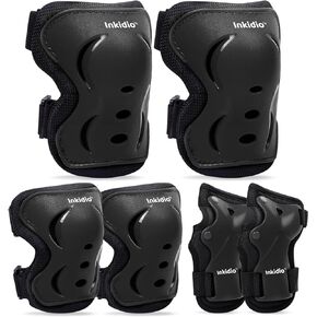 Knee Pads for Kids Protective Gear Set with Knee Pads Elbow Pads and Wrist Guards Ideal for Girls Boys Skating Skateboard Scooter Bike