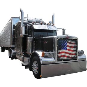 شاشة الأخطاء الشبكية Old Glory لغطاء Peterbilt 379 الممتد بطول 127 بوصة * لا تناسب غطاء الرأس العادي 379 (شاشة الأخطاء فقط) (BS-379X-OG)