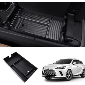 منظم وحدة التحكم المركزية 2022 و2023 و2024 لـ Lexus NX 250/NX 350/NX 350h حجرة تخزين مسند الذراع الملحقة، يمكن إعادة إدخالها في الدرج (لا ينطبق على NX 450h+)