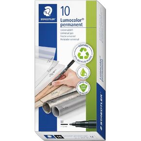 قلم Staedtler Lumocolor العالمي، طرف لباد، قلم تحديد دائم، صندوق مكون من 8 أقلام ألوان متنوعة، 0.4 مم 313 WP8 in Kuwait