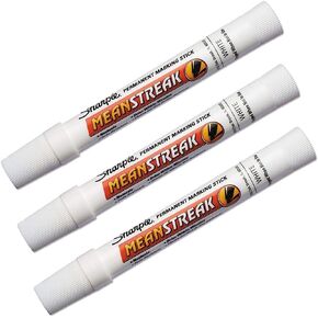 Sharpie Bulk Buy (3-Pack) Mean Streak Broad Tip Marking Stick Open Stock White 85018