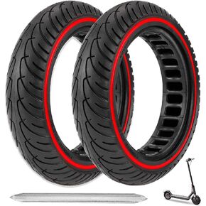 2PCS Solid Tires, 8.5x2 Inch Electric Scooter Replacement Wheels, 8 1/2'' Front or Rear Honeycomb Tire for Gotrax Gxl V2/XR/APEX Xiaomi M365/Pro Hiboy S2/S2R Hover-1 Journey and All 8.5'' Scooter Tire