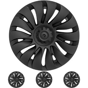Klutchtech Model 3 Hubcaps - 18 Inch Aero Wheel Covers Replacement Wheel Caps 18'' Model S Plaid Arachnid Wheels Version Hub Caps Compatible with Model 3 Accessories 2017-2023
