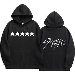 سترة KPOP Stray للأطفال بغطاء للرأس ألبوم جديد 5 نجوم سترة Jisung Felix Hyunjin Merch بلوفر للنساء والرجال in Kuwait