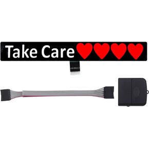 Glowing Car Sticker Take Care Windshield EL Glow Panel Electric Marker Light Car Auto LED Safety Sign Decals Decoration Car LED Window Sticker
