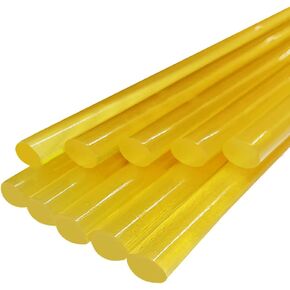 CYGOODS Hot Melt Glue Sticks,Car Dent Repair Consumables, Auto Dent Puller Strong Viscosity Glue Sticks for Hot Melt Glue Gun,Dings Hail Removal Tools Set - 10pcs Yellow Glue Sticks