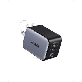 UGREEN 65W USB C Charger Nexode X Series, 3-Port PPS Ultra Compact Fast GaN Foldable Wall Charger for MacBook Pro/Air, iPhone 15 Pro/14, iPad Pro, Galaxy S24/S23, Pixel 8, Steam Deck