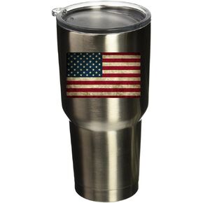 5099 American Old Flag 2"x3" - 2 Pack Vinyl Sticker Decal for Yeti Mug Cup RTIC Sic Cup Thermos Cup or Laptop Cell Phone wrap or Hardhat