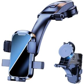 Generic Car Dashboard Phone Mount, 360-degree Flexible Adjustable Arm, Non-slip Silicone Pad, Universal Compatibility, Supports 4.7-6.7 Inch Smartphones
