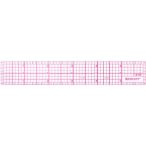 Westcott 8ths 6-Inch Beveled Transparent Ruler (B-50), Clear