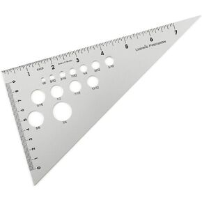 Ludwig Precision 10" 30-60-90-Degree Aluminum Drafting Triangle, 83010