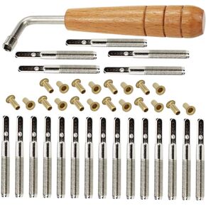 SUPVOX Omnichord 1 Set combination wrenches lyre peg lyre tuning peg lyre tuning pin lyre harp tuning Wood Lyre Harp Part Zither Pin Fixing for Harp Lyre Replacement Peg major Component