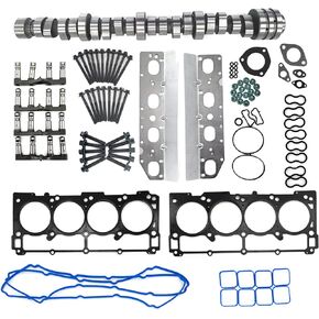 5.7 Hemi MDS Camshaft and lifters Kit With Engine Head Gaskets kit Fit for 09-16 Dodge Ram 1500 09-21 Durango Charger Challenger Chrysler-300 J-EEP Grand Cherokee Commander 53022372AA