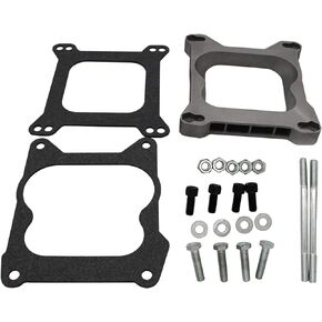 GSKMOTOR 3/4" Open Carb Carburetor Adapter 4bbl Quadrajet Manifold to Holley Edelbrock 9130