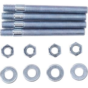 Carburetor Studs Set Carburetor Carburetor Mounting Stud Kit 3.5in Carburetor Studs Set Metal Carb Mounting Stud Kit with Spacers for 5/16in Threads Intake Manifold