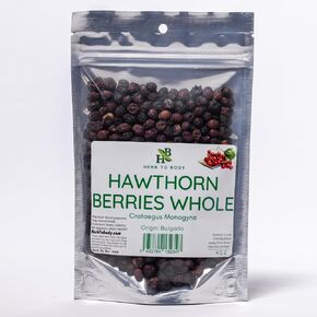Hawthorne Berries Whole | Crataegus Monogyna | Wildcrafted | 4oz